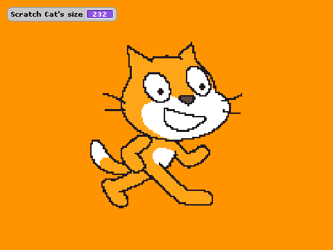 Scratch Cat Size