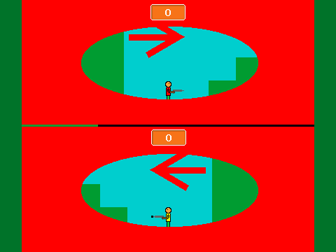 split screen gun war tech smart