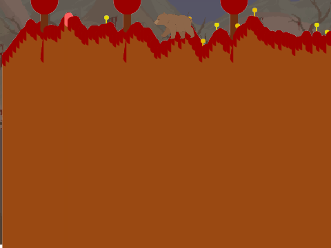 2D bear walking in Crimson!