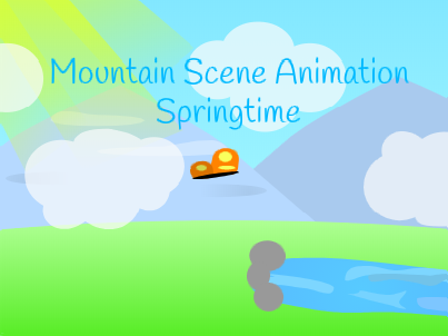 Mountain Scene Animation || Springtime
