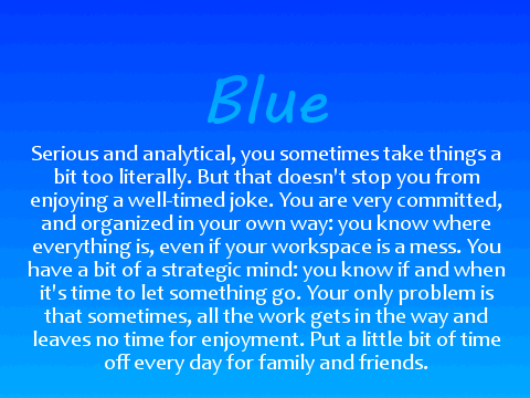 What's your Color? (quiz!)