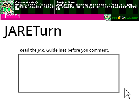JAR Corp. Banned Messages (Part 1) but the camera is always on the computer screen