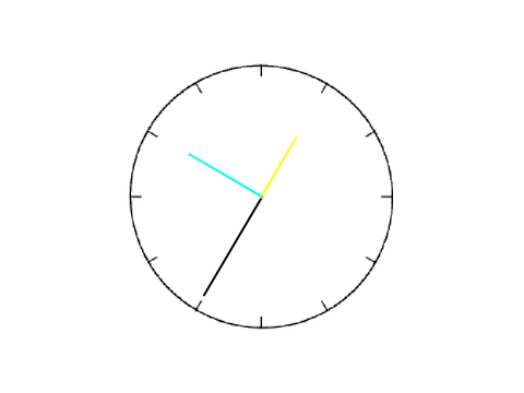 暇だったから時計作った(clock)