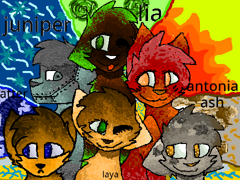 The Squad! ash, antonia, atter, laya, juniper and lia