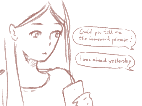 when your classmates care about you 