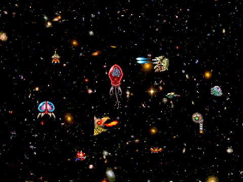 Metroid enemy sprites