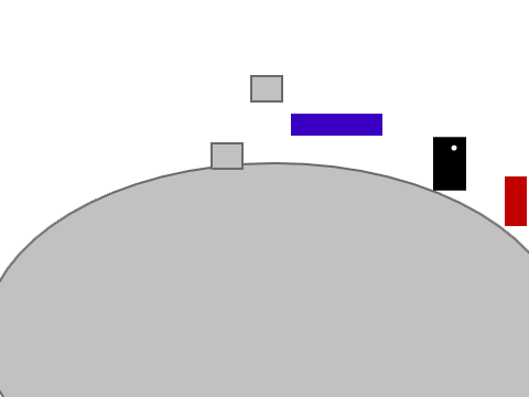 moon--space platform