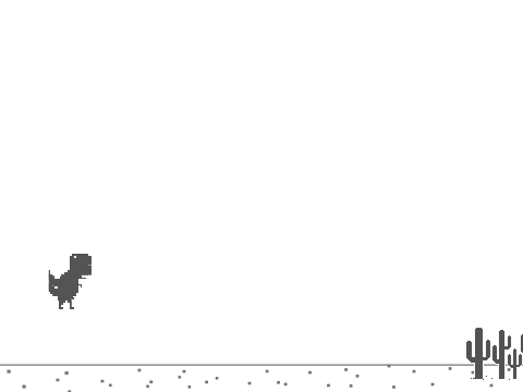 AI Learns the Google Dinosaur Game