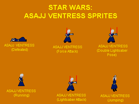 STAR WARS ASAJJ VENTRESS SPRITES