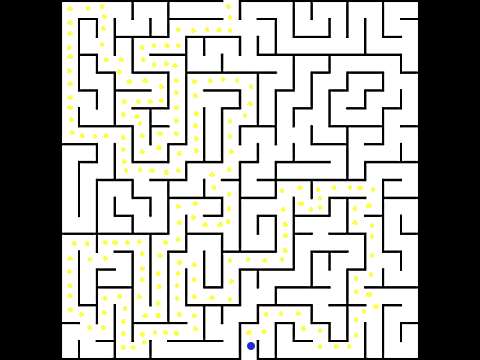 AI Learns Maze