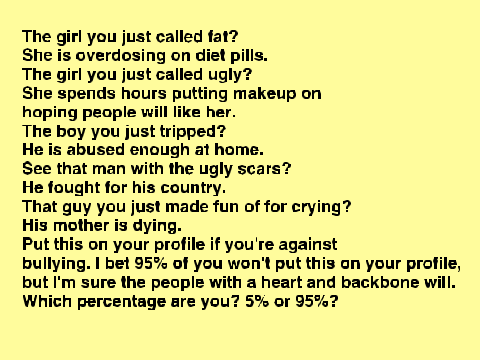 Bullying.