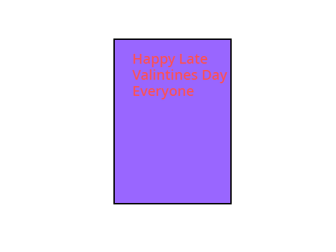Late V-day card