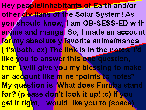 Please read! c: