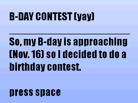 B-Day contest.