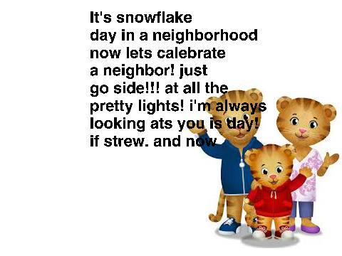 Daniel tiger's neighborhood holiday intro (with lyrics)
