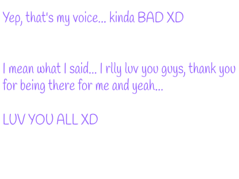 My voice reveal oof
