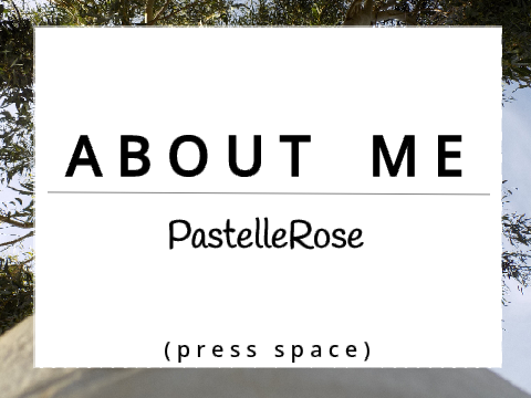 ◖ About Me ◗