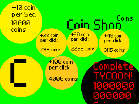  [COINS PER SECOND!] Coin Tycoon