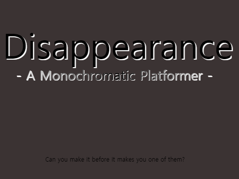 Disappearance (Monochromatic SDS) 