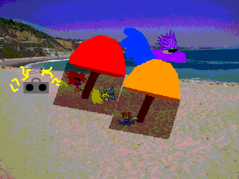 add yourself to the beach!