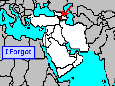 Western Asia Country/Capital Map Test