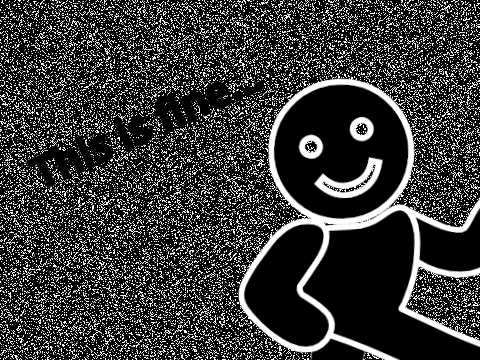 Watch a person get turned into white noise