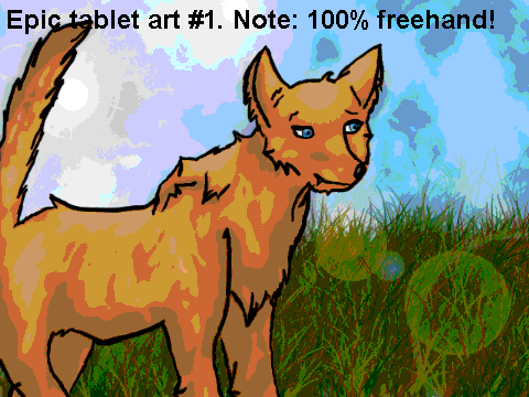 I GOTZ AN TABLET and awesomest art EVAH!