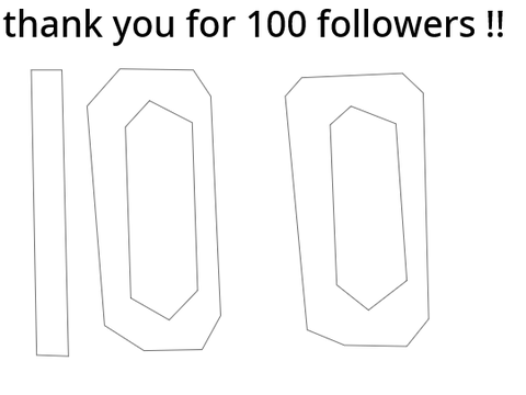 THANK YOU FOR 100 FOLLOWERS !!!!