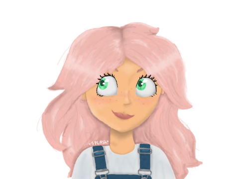 Girl with pink hair?