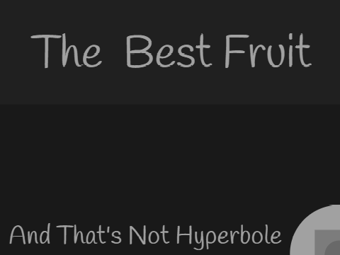 The Best Fruit
