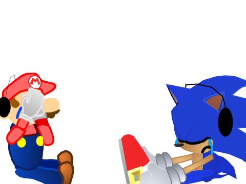 Mario and Sonic found a backup....