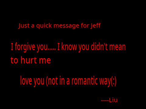 message for Jeff