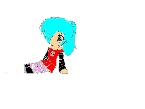 Oc cotton candy as anime  