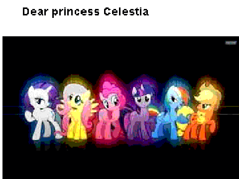 Twilight's message of the week to the princess