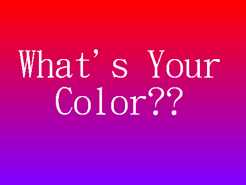 Color Personality Quiz