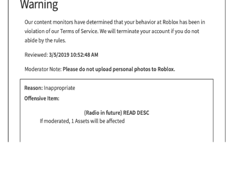 I got banned from Roblox 3 days because of this!