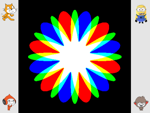 Prism Flower: 1 Line Challenge