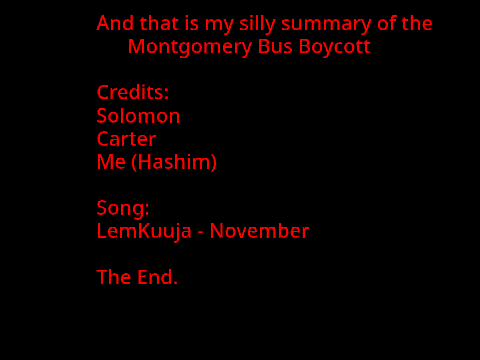 The Montgomery Bus Boycott In a Nutshell