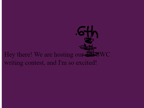 Writing Contest- March SWC