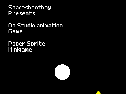 Paper sprite Minigame