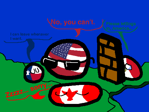 North America in countryballs