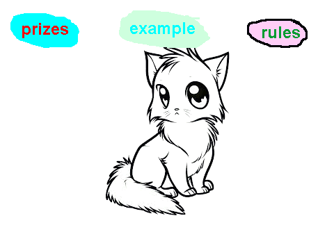 kitten coloring contest