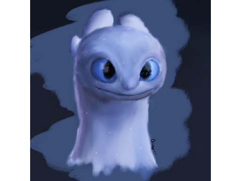 Light Fury (From "How to Train your Dragon: The Hidden World")