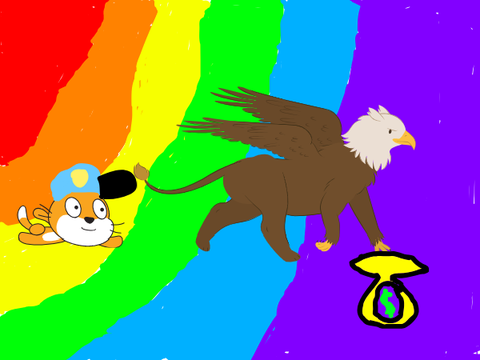 Chase the griffin crook!