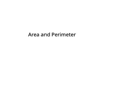 Area and Perimeter: School Project