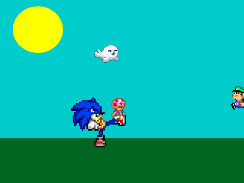 Add youself Battling Sonic! remix remix remix remix