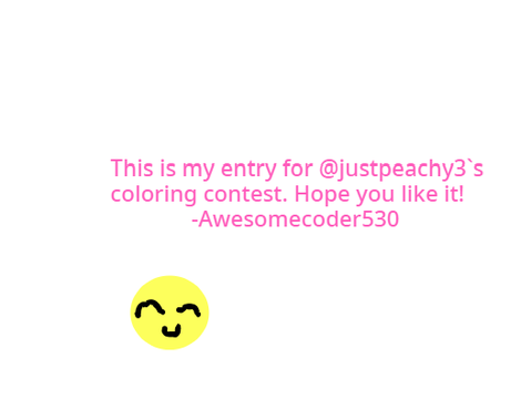 Coloring Contest! My Entry 