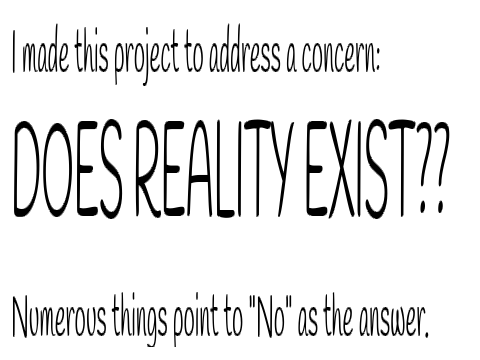 Does Reality Exist!?!?!