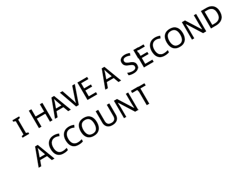NEW ACCOUNT!