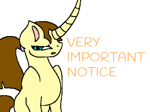 VERY IMPORTANT NOTICE